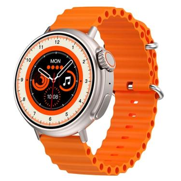 Imagem de Relógio Inteligente 1.39 Polegadas Tela Redonda Bluetooth Chamada Laranja