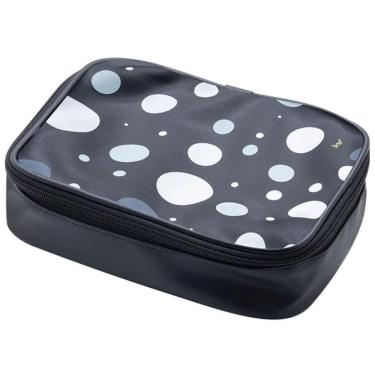 Imagem de Estojo Bau C- 1 Fecho 6x15x21,5cm - Brw Preto