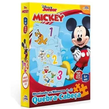 Imagem de Puzzle Montando Os Números Mickey 20 Peças - Toyster