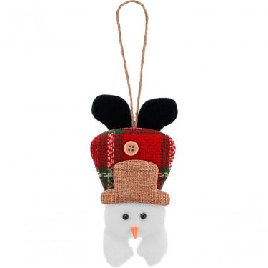 Imagem de Enfeite árvore Natal Pendente Boneco De Neve 1 Peça 17cm