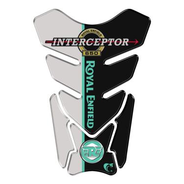 Imagem de Protetor Adesivo Moto Resinado Interceptor 650 Verde Cor Verde