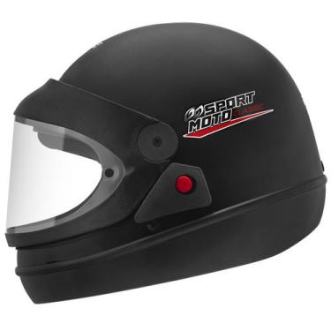 Imagem de Capacete Fechado Sport Moto Classic Pro Tork Segurança Conforto, PRETO