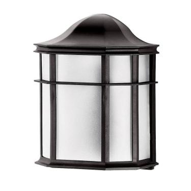 Imagem de Kit 8 Arandela Externa Janelinha Colonial Preta Retro Acl59