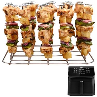 Imagem de INFRAOVENS Suporte Para Fritadeira A Ar Forno Combinado Cosori Pro Ii De 5,8 Litros, 12 Em 1, Grande, Acessórios Aço Inoxidável Max Xl Espeto Ar, Espetinhos E Costelas Churrasco