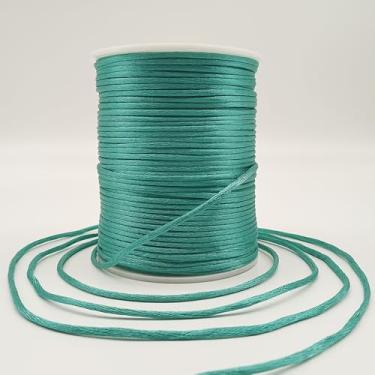 Imagem de ChunLiou Cordão De Nylon Acetinado 2 Mm E 330 Pés Para Fazer Joias, Pulseiras, Colares, Contas, Linha Rabo Rato, Macramê, Kumihimo, Nó Chinês, Artesanato