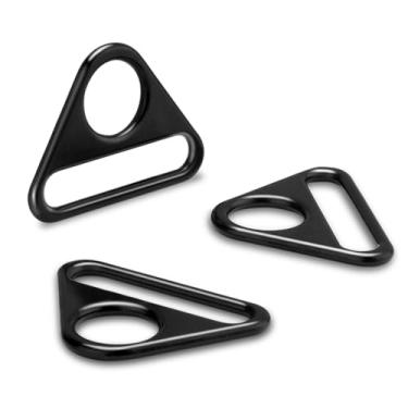 Imagem de ManTangSun Pacote Com 12 Argolas Triangulares Em D De 1-1/4", Fivelas Metal Para Prendedor Placa Identificação, Alça Bolsa Ajuste, Cordão Chaveiro Paracord, Ferragens Bolsa, Pingente Chaveiro, Acess