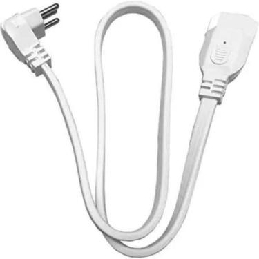 Imagem de Cordão Prolongador Extensor 80cm 20A Branco Megatron