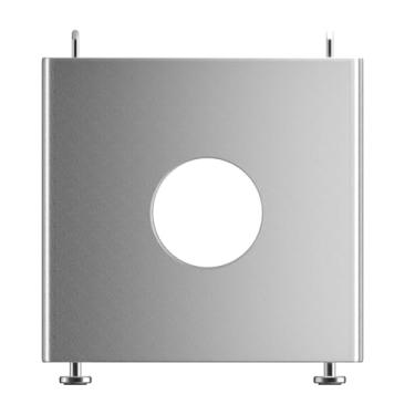 Imagem de Para Liga de Alumínio MAC Mini M4, Suporte Para Desktop de Dissipação de Calor Com Orifícios de Ventilação, Suporte de Proteção à Prova de Impacto, Alça Portátil Para M4 Mini (Prata)