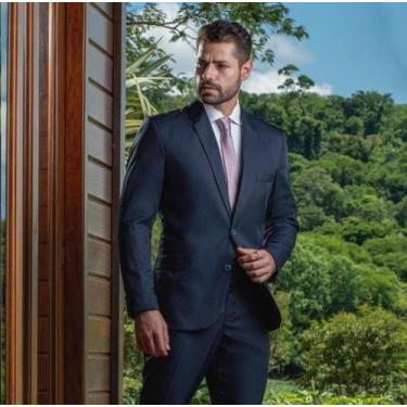 Imagem de terno liso gabardine - ruanny, Azul, GG