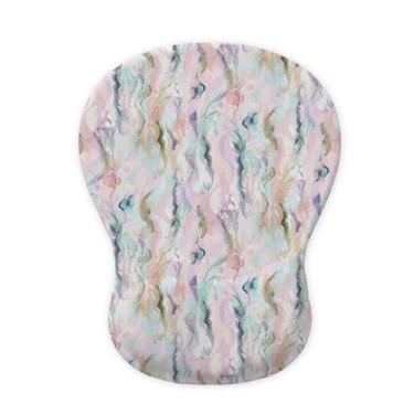 Imagem de WINTOJO Mouse pad ergonômico com suporte para descanso de pulso em gel, tapete de mouse confortável para jogos, alívio da dor com base de poliuretano antiderrapante para computador, laptop e Mac, casa