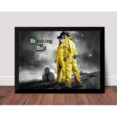 Imagem de Fanarte Quadro Decorativo Breaking Bad Poster Com Moldura
