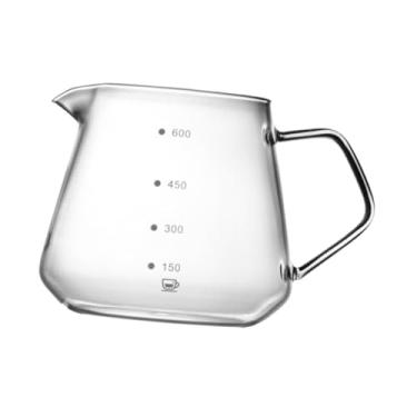 Imagem de predolo Jarra de vidro para espuma, copo medidor com bico para despejar, para restaurante, Claro