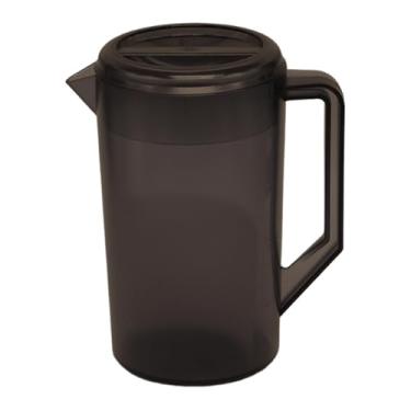 Imagem de Ioensy Jarra de água, jarra de chá gelado, fácil de encher, chaleira grande, utensílios para bebidas quentes e frias, limonada, chá gelado, geladeira, Marrom