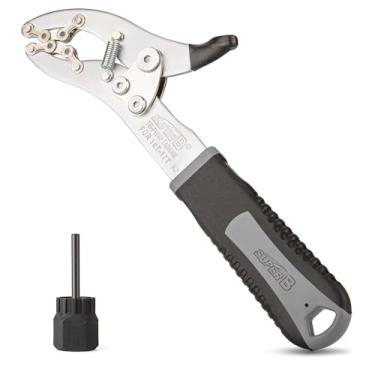 Imagem de Super B Kit de ferramentas de remoção de cassete - Alicate de cassete e ferramenta de anel de bloqueio para remoção de cassete Shimano Hg/roda livre - para remoção de cassete de bicicletas de estrada