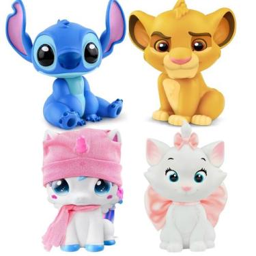 Imagem de Boneco Baby Minimals Brinquedo Infantil Vinil Disney - Roma, Unicornio