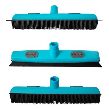 Imagem de Vassoura Emborrachada Multiuso Rodo Tira Pelos Pó Poeira Salão Cabelereiro Sem Cabo