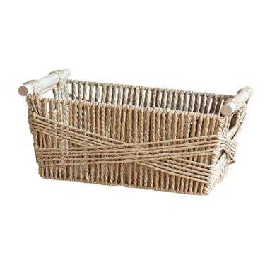 Imagem de Generic Cesta de armazenamento doméstico organizador de frutas de mesa cesta de prateleira decorativa para café, L