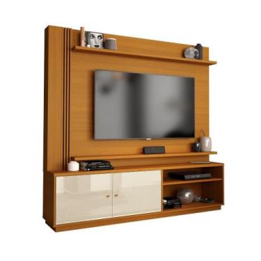 Imagem de Home Estante RO 1.80m Para TV Até 65'' Polegadas Com Rodízios Cor Cedr