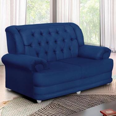 Imagem de Sofá 1,50m 2 Lugares Suede Finlândia Azul - Sofá Casa
