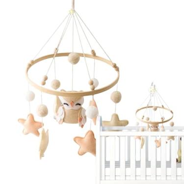 Imagem de Móbile de Berço | Móbile Sensorial para Berço de Menino | Brinquedo Sensorial Infantil De Feltro Feito À Mão Com Design Neutro Para Acessórios De Roupa De Cama De Berçário E