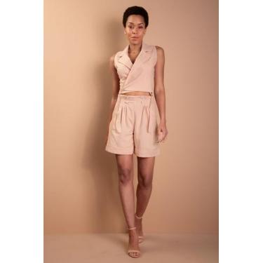 Imagem de Shorts Beka Alfaiataria - Rosa - Amey, P