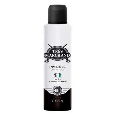 Imagem de Desodorante Aerossol Antitranspirante Très Marchand Invisible 150ml - 