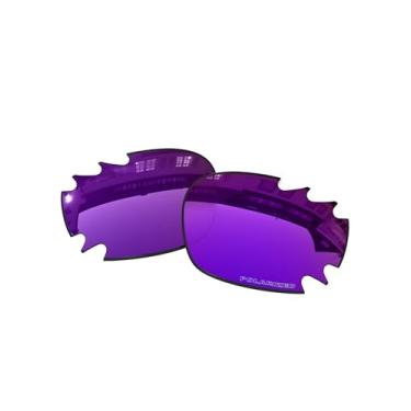 Imagem de Lentes de substituição OOWLIT compatíveis com óculos de sol Oakley Jawbone/jaqueta de corrida, Cosmic Combine8™ Polarized, One Size
