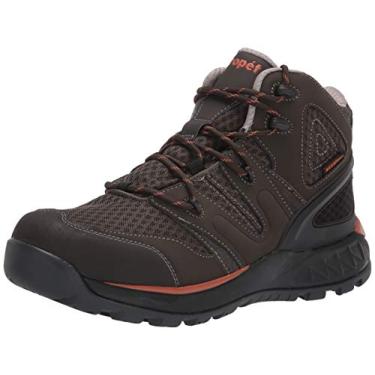 Imagem de Propét Bota masculina casual de caminhada Veymont, Gunsmoke/laranja, 8.5 XX-Wide