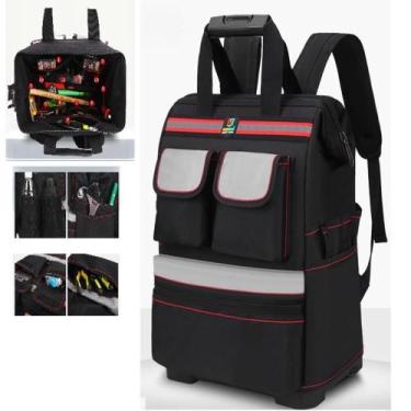 Imagem de Mochila para ferramentas organização e conforto com divisões e bolsos 