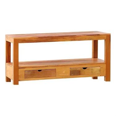 Imagem de Rack Ilha 2 Gavetas Natural Premium - MHM Móveis Brasil