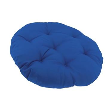 Imagem de Generic Almofada para cadeira suspensa estilo ovo, substituição de almofada, decoração, moda, respirável, 60 cm, para cadeira de balanço, de assento de rede, Azul