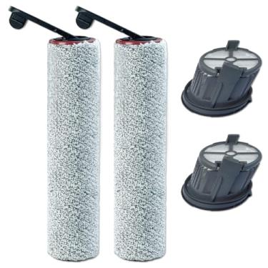 Imagem de Rolo de escova e filtro de substituição H14 Pro para aspirador de pó seco e úmido duplo Dreame H14/H14 Pro/H14, 2 rolos de escova, 2 filtros Hepa