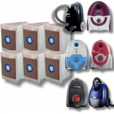 Imagem de Kit 6 Sacos Aspirador de Pó Descartável Para Modelos Electrolux Sonic One Trio Max Trio Go Ingênio Twenty