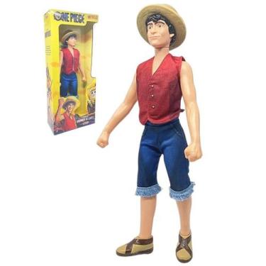 Imagem de Boneco Monkey D. Luffy One Piece Netflix 45Cm Articulado - Nova Brink