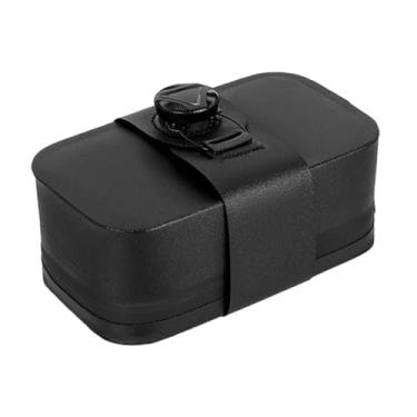 Imagem de menolana Bolsa de selim para bicicleta sob o assento 0,5L leve, acessórios para ciclismo, portátil, para bicicletas de estrada e montanha, mochila de selim, Preto