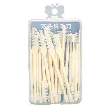 Imagem de 24 Pcs 360 Degree Rotating Nose Hair Trimmer Double Head Nasal Plucker Tweezers Cutter Manual Nose Hair Trimmer Tweezers.