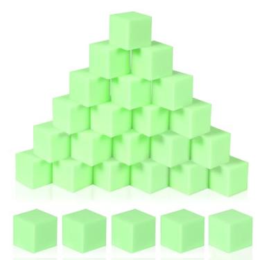 Imagem de COZYTRAUM 48-Pack 5 Inch Foam Cubes, Soft Play Pit Fillers for Indoor Games, Trampoline & Rock Climbing Mats - Light Green
