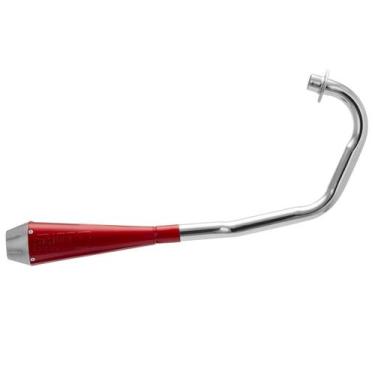 Imagem de Escapamento Esportivo Shot 8 Moto Honda Titan 125 1995 À 1999 Curva Cr