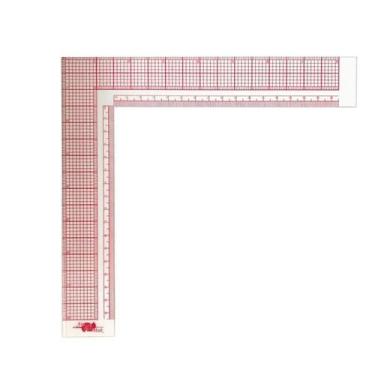 Imagem de Régua Esquadro 8x8 Polegadas Flexível para Moldes Modelagem - D-8X8 - 