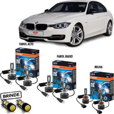 Imagem de Kit LÂMpada Led Osram Farol E Milha Bmw 320i 2013 2014 2015