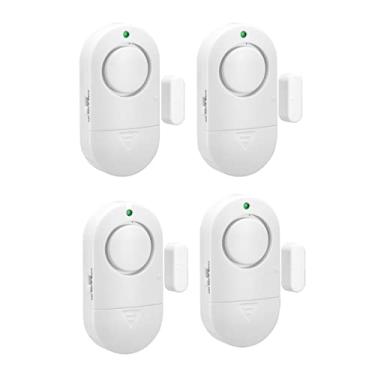 Imagem de Alarmes de janela de porta, Zabree 110DB alarme de piscina para porta, 4 em 1 modo pequeno alarme de segurança sem fio para crianças segurança e segurança doméstica (pacote com 3)