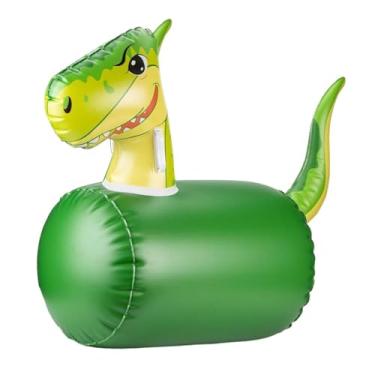Imagem de YIJU Cavalo inflável de brinquedo saltitante de dinossauro, portátil, multifuncional para quintal, parque, 32,2 x 14,1 x 28 polegadas, PVC