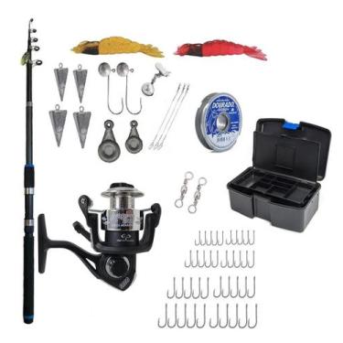 Imagem de Kit Pesca De Praia Vara 3,60 Molinete Caixa e Acessórios - Summer