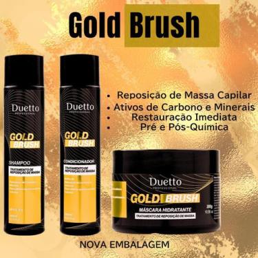 Imagem de Kit Home Care Gold Brush Duetto - Duetto professional