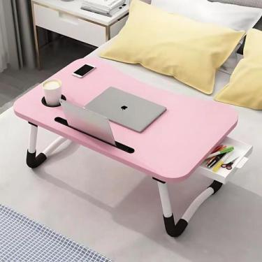 Imagem de Mesinha Apoio Dobrável Cama Sofá Notebook Tablet Refeição Mesa Home Of
