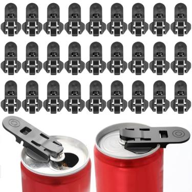 Imagem de Pacote com 27 abridores de latas fáceis e manuais, abridores de lata de cerveja de plástico premium, abridor de abas portátil e ferramenta protetora de bebidas para comissários de bordo, barman