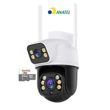 Imagem de Câmeras Ip Externa Wifi Full HD Dupla Segurança Prova Dágua 8mp 360 Ro