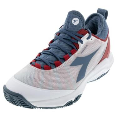 Imagem de Diadora Tênis masculino Speed Blushield Fly 4 Plus Clay Tênis - Branco, Branco, 38