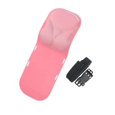 Imagem de shamjina Cadeira de escritório Cabeça de apoio lombar Suporte para o pescoço Backrest Board para computação/cadeira de mesa, a Parte Superior Rosa Acolchoada