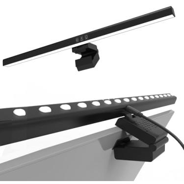 Imagem de Barra de luz para monitor de computador - Lâmpada LED para desktop/casa/escritório - Bola de gravidade rotativa